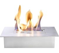 Adam Large Bio Ethanol Burner in Stainless Steel, 3 Litre Capacity