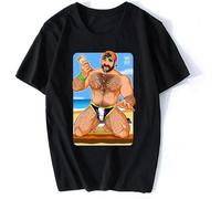 ADAM Likes Sun Lotion Mens T Shirt Bobobear Bobobearart Bobo Bear Bobo Nisi Bear Gay Gay Bear Gayart Gay Art Bear Art Tees Black