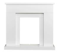 Adam Lomond Fireplace in Pure White, 39 Inch