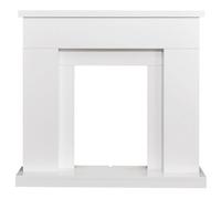 Adam Lomond Fireplace In Pure White, 39 Inch
