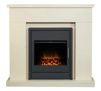Adam Lomond Fireplace in Stone Effect & Alta Electric Fire, 39 Inch