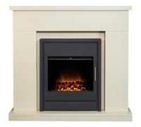 Adam Lomond Fireplace in Stone Effect & Alta Electric Fire, 39 Inch