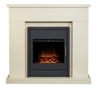 Adam Lomond Fireplace In Stone Effect & Alta Electric Fire, 39 Inch