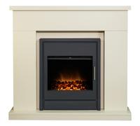 Adam Lomond Fireplace in Stone Effect & Alta Electric Fire, 39 Inch
