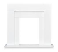 Adam Malmo Fireplace in White, 39 Inch