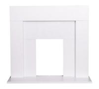 Adam Miami Fireplace In Pure White, 48 Inch