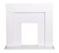Adam Miami Fireplace in Pure White, 48 Inch Adam Fires & Fireplaces White One Size