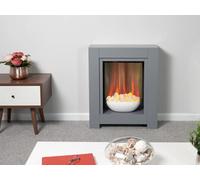 Adam Monet Fireplace Suite in Grey with Electric Fire, 23 Inch