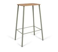 Adam Nyboder Stool, Wooden Seat Green one size