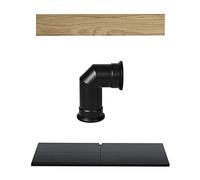 Adam Oak Beam Hearth & Stove Pipe Set