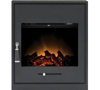Adam Oslo Electric Inset Stove In Black With Remote Control