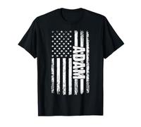 Adam Personal Name American Flag Retro Men Women Funny T-Shirt