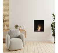 Adam Quatro Bio Ethanol Large Inset Fire in Black