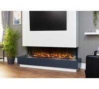Adam Sahara Media 2kW 61 Inch Electric Wall Fire