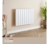 Adam Samson 2000W Dual Heating Electric Radiator in White with Smart WiFi Control