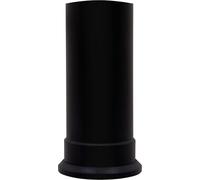 Adam Short Decorative Straight Stove Pipe in Black