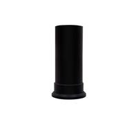 Adam Short Decorative Straight Stove Pipe in Black