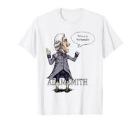 Adam Smith Invisible Hand Quirky Economics T-shirt T-Shirt