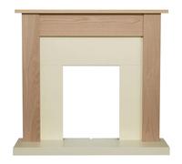 Adam Southwold Fireplace in Oak & Cream, 43 inch