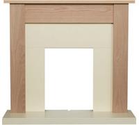 Adam Southwold Fireplace in Oak & Cream, 43 inch