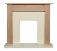 Adam Southwold Fireplace in Oak & Cream, 43 inch
