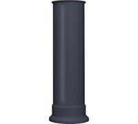 Adam Straight Decorative Stove Pipe in Charcoal Grey