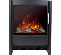 Sureflame Keston Black Electric Stove - Size: 55.8 x 43.6 x 23.7cm - Wilko