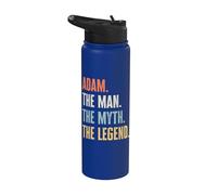 Adam The Best, Man Myth Legend, Funny Best Name Adam Stainless Steel Insulated Water Bottle