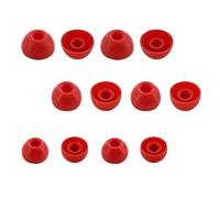 Adam Victor 6 Pairs Replacement Earbuds Tips Silicone Eartips Compatible with Beat Studio Buds + / Fit in Case Buds Tips, S/M/L 3 Size (Red) 713r6p