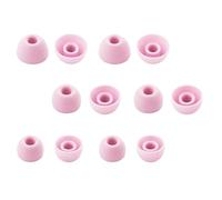 Adam Victor 6 Pairs Silicone Replacement Earbuds Tips Eartips Compatible with Beats Studio Buds + / Fit in Case Buds Tips, S/M/L 3 Size (Pink) 713p6p