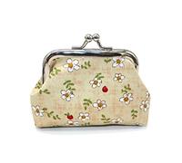 Adam Victor Flowers Lovely Flower Pattern Coin Purse- Mini Clasp Pouch Key Bags Money Bag/Butterfly Wallet, Perfect Gifts for Girls Kids Purses Wallets Party Favors