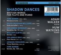 Adam Walker : Shadow Dances: British Works for Flute CD (2023) NEW