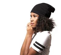 ADAMA SATIN LINED BEANIE BLACK