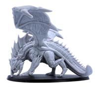 Adamantine Dragon - Fantasy Miniature Figure with 120mm x 92mm Oval Base | 32mm Scale Epic Miniatures | DnD, Pathfinder, Wargames | Resin Unpainted Model for Collectors & Gamers