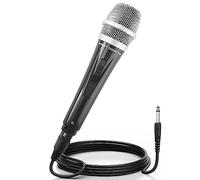 Adamantite Dynamic Musical instrument Microphone for Singing with 3.5M/11.40 ft XLR Cable, Handheld Mic for Karaoke Singing, Speech, Wedding, Stage and Outdoor Activity