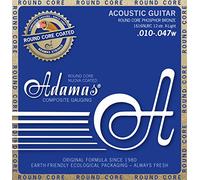 Adamas Akustik-Gitarren Saiten Nuova Phosphor Bronze beschichtet Round Core Satz 12-str. Light .010-.047 - 1616NURC