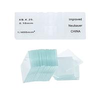 ADAMAS-BETA Hemocytometer with 100Pcs Coverslips Improved Neubauer Hemocytometer Blood Counting Chamber Yeast Cell Counter
