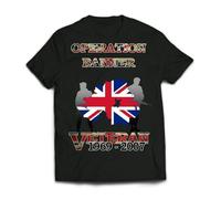 ADAMF WRNNUP Beijing OP Banner Northern Ireland Veteran Printed T-Shirt Black XL