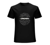 ADAMF WRNNUP Carcass I Reek of Putrefaction Short Sleeves Men's Casual Shirt Black XXL