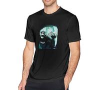 ADAMF WRNNUP Men's Oils Drowning Pool Round Neck Fashion Summer Casual Loose Cotton Short Sleeve T-Shirts Black 3XL