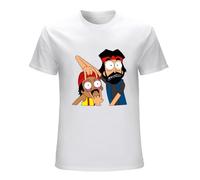ADAMF WRNNUP Men's Up in Smoke Cheech & Chongs Comedy Film Parody Low Rider T-Shirts White XL