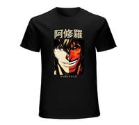 ADAMF WRNNUP Ohma Tokita 2Sides Kengan Ashura Summer T-Shirt for Men Black XL