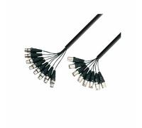 Adam Hall 3 Star Series 3m 8x XLR Male to 8x XLR Female Multicore Cable