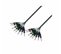 Adamhall Multicore Cable 8x6.3mm Jack Stereo to 8x6.3mm Jack Stereo 5m