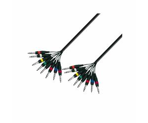 Adamhall Multicore Cable 8x6.3mm Jack Stereo to 8x6.3mm Jack Stereo 5m