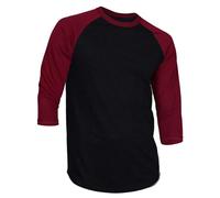 AdamimyClay® Dream USA Men's Casual 3/4 Sleeve Baseball Tshirt Raglan Jersey Shirt [X-Large]