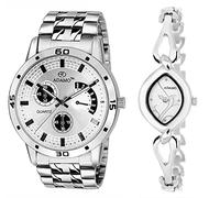 ADAMO Designer Analog Silver Dial Unisex Watch - 109-327SM01