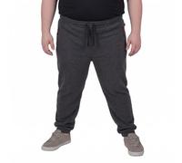 ADAMO Jogging Trousers Long with Cuffs and Zip for Men up to Plus Size 14XL, Size:12XL, Colour:Anthra Mottled