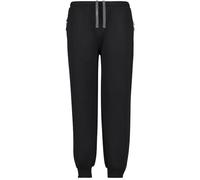 ADAMO Jogging Trousers Long with Cuffs and Zip for Men up to Plus Size 14XL, Size:9XL, Colour:Black