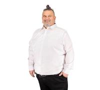 ADAMO Long Sleeve Mens Business Shirt Comfort Fit in White up to Oversize 10XL